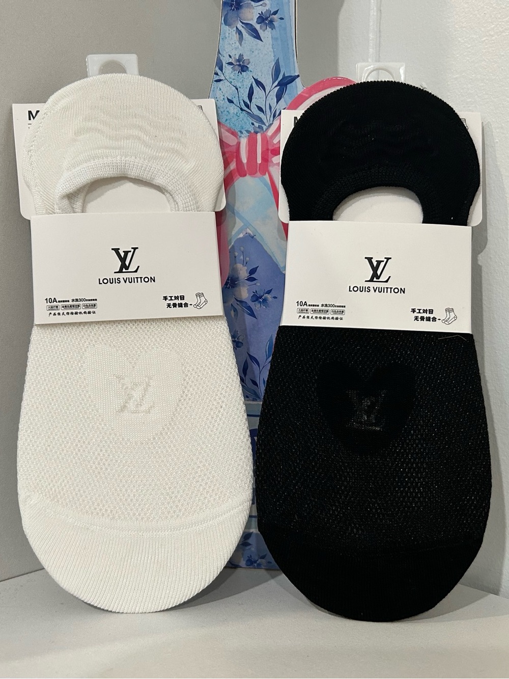 Fashion LV or CC No-Show Socks - Choose 1